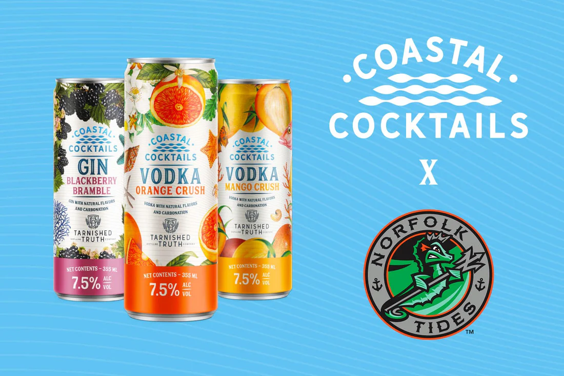 Coastal Cocktails Announces New Partnership With MiLB’s Norfolk Tides